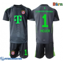 Fotballdrakt Barn Bayern Munich Manuel Neuer #1 Keeper Bortedraktsett 2025-26 Kortermet (+ Korte bukser)